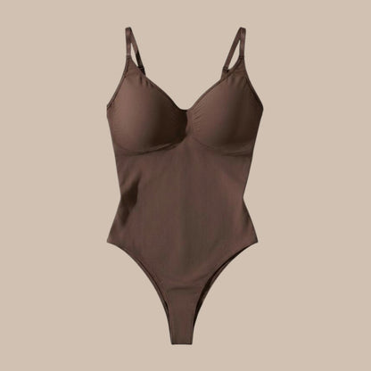 Super Sale V Neck Spaghetti Strap Bodysuit Compression Body Suits Open Crotch Shapewear Slimming Body Shaper Smooth Out Bodysuit