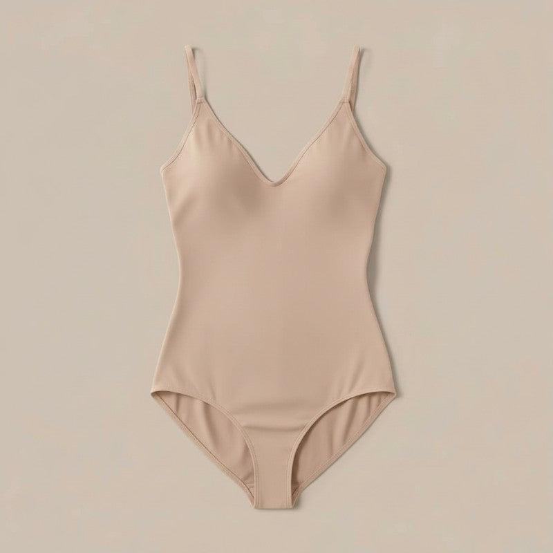 Super Sale V Neck Spaghetti Strap Bodysuit Compression Body Suits Open Crotch Shapewear Slimming Body Shaper Smooth Out Bodysuit